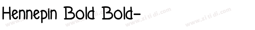 Hennepin Bold Bold字体转换